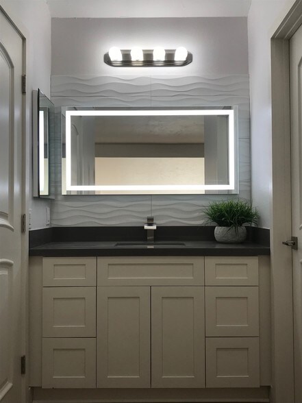 Vanity with Back-Lit LED Mirror - 247 Oahu Way