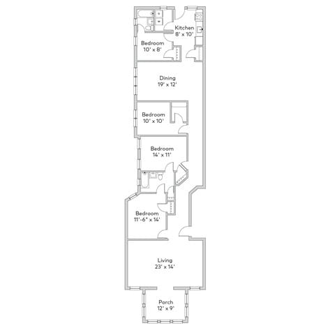 Floorplan - 5427 S. Greenwood