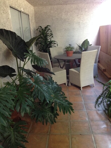 Dining area on patio - 266 S Madison Ave