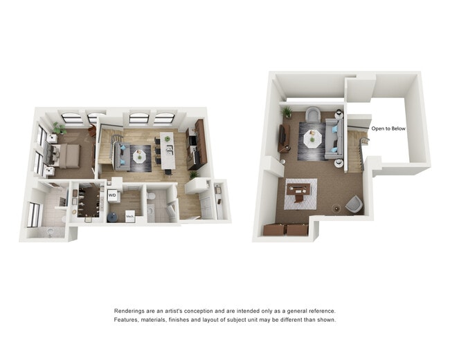 1x1.5 Penthouse Loft R - Residences at 150 Bagley