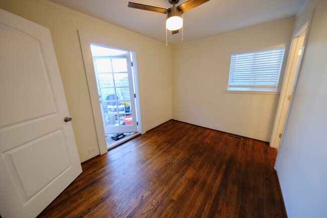 Bedroom #1 to a private patio - 227 1/2 E Victoria St