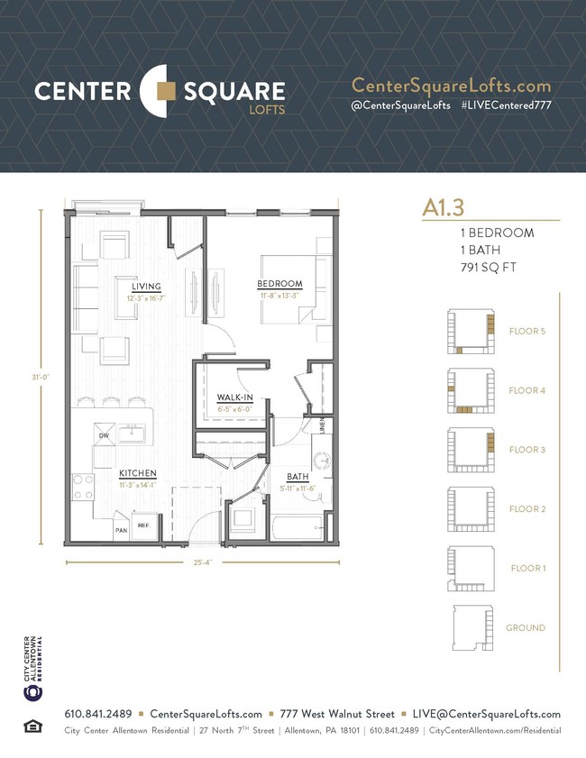 Floorplan - Center Square Lofts West