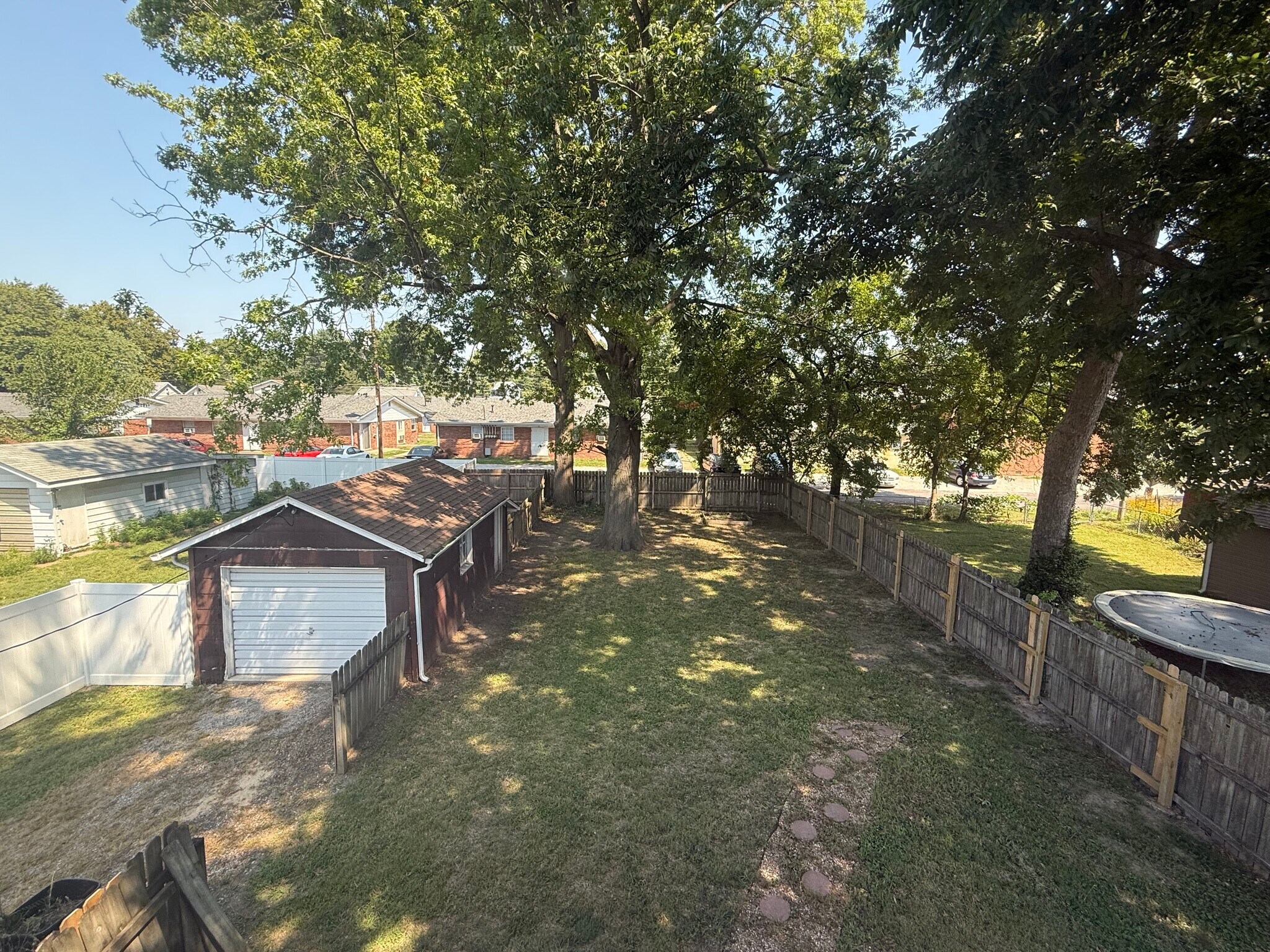 Fenced in Back Yard and Garage - 27 S 35th St