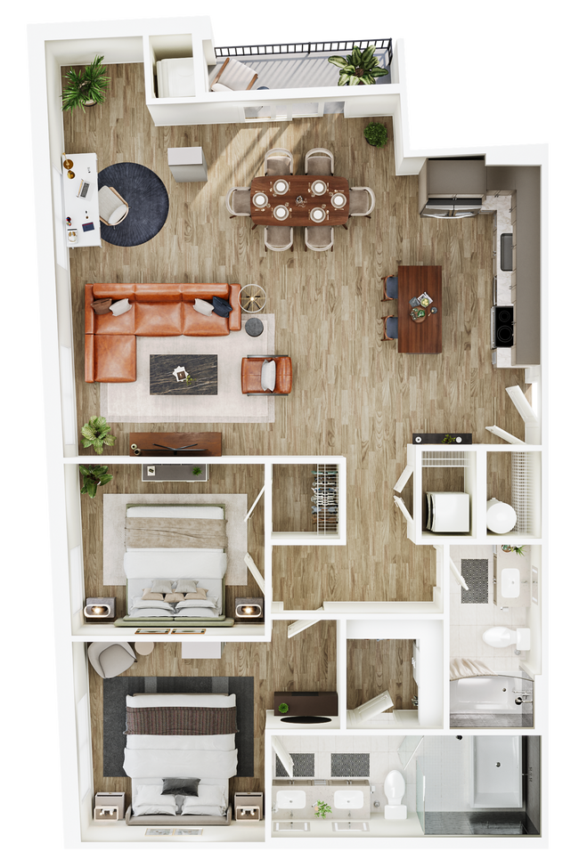 Floorplan - The Seventeen Hundred on East