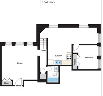 1BR/1BA - Columbian School Apartments