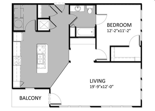 A-4 1Bedroom - Auburn Square Apartments