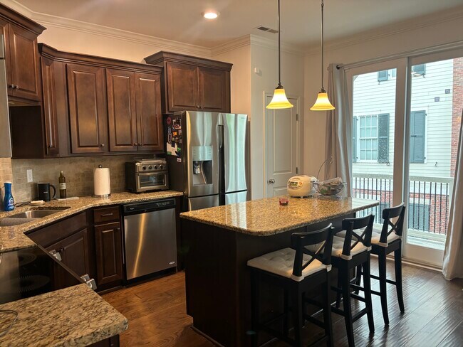 Kitchen and island - 2 Arch St