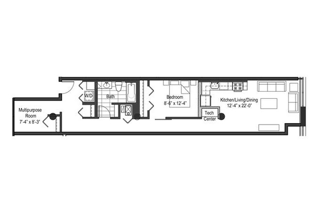 Floorplan - 13thirteen Randolph Street Lofts