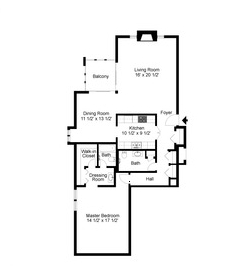 1BR/1.5BA - Park South