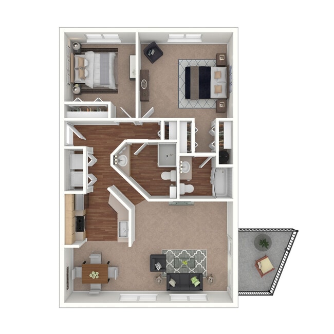 Floorplan - Sunset Summit Apartments