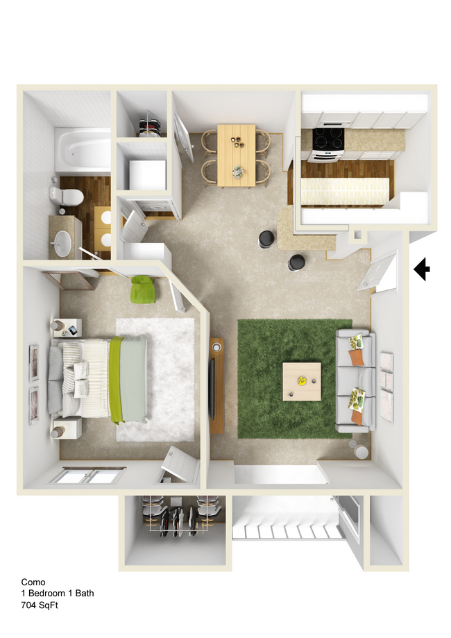 Floorplan - Milano Apartments