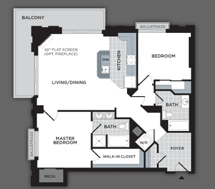 2BR/2BA - The Eclipse