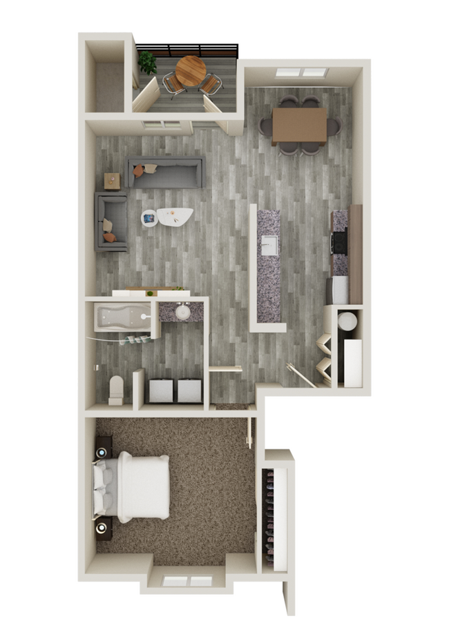 RHR_1x1 Unit C- 757 SF_Floorplan.jpg - Reserve at Hunters Ridge