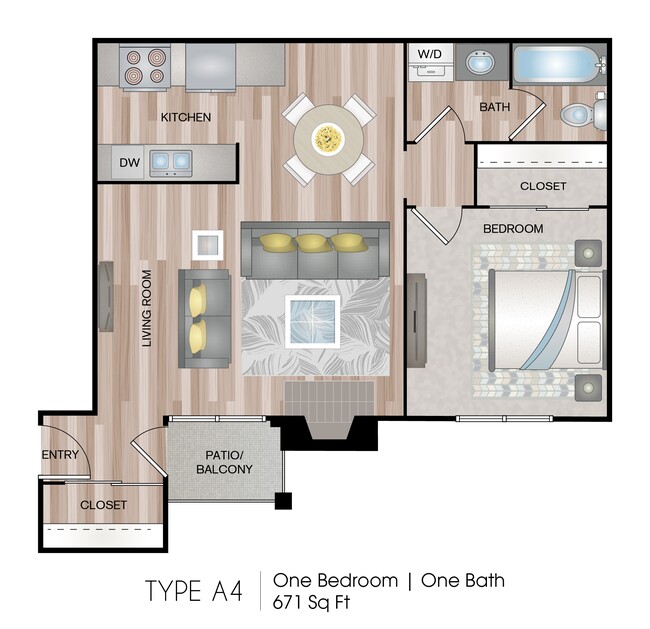 Floorplan - Abbey Glenn Apartments