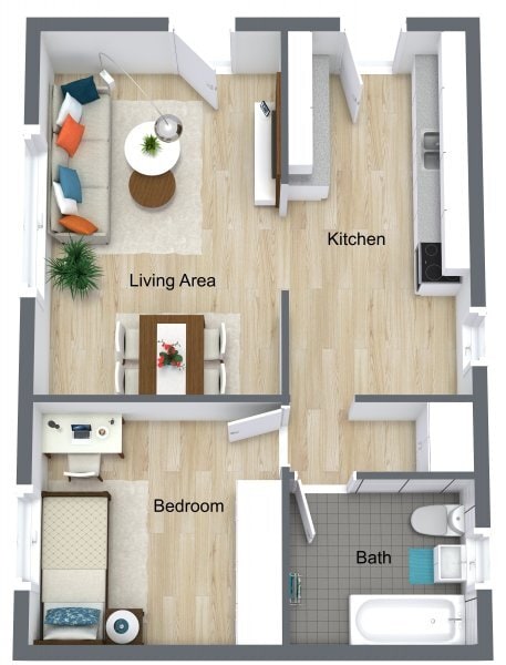 1 bd 1 ba - 4915 S Drexel Apartments
