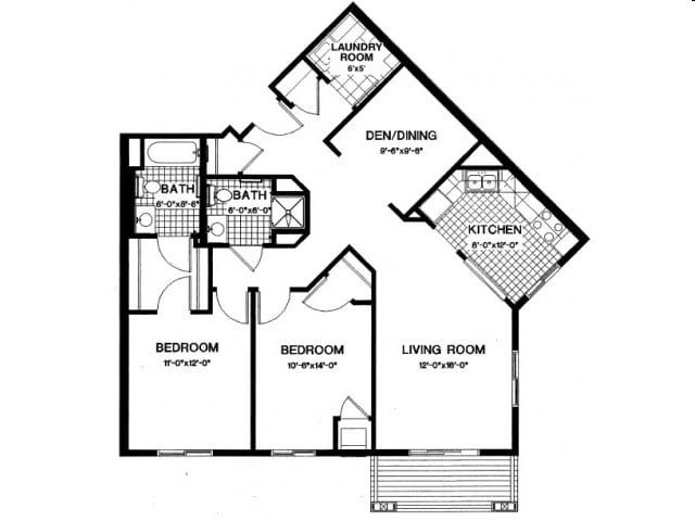 2BD/2BR - The Crossings at Town Centre