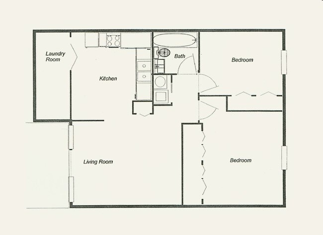 2BR/1BA - Wedgewood Apartments