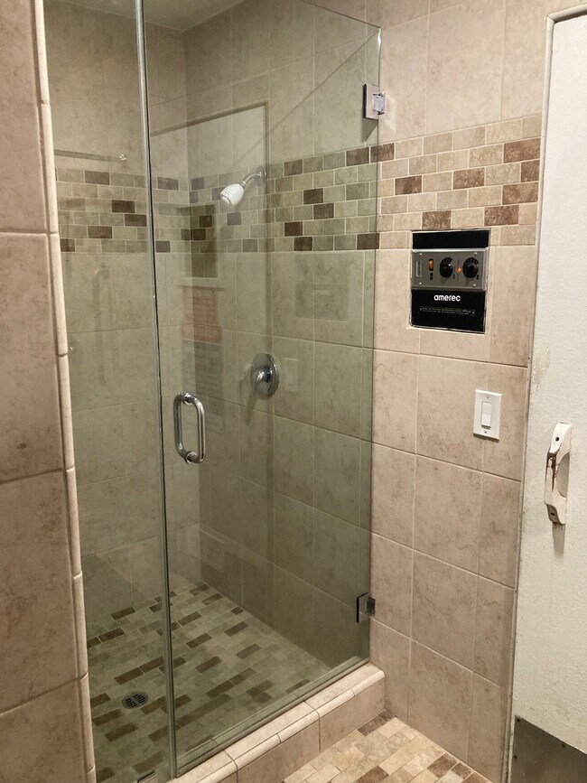 sauna shower and controls - 5535 Canoga Ave