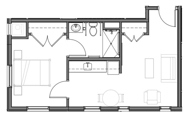 Typical One-Bedroom - The Hogan
