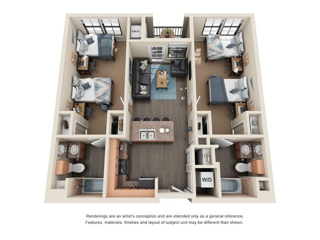 2 BR 2 Bath Premium - Fifty Twenty-Five