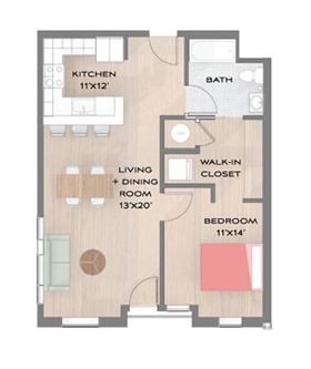 1BR/1BA - Morena Place I & II