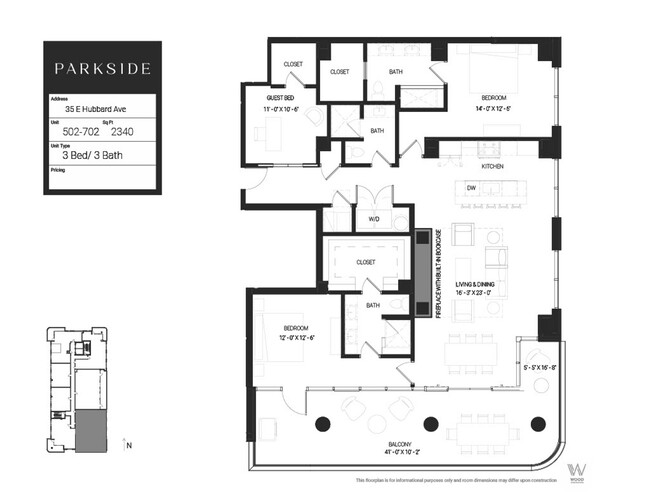 Floorplan - Parkside On Pearl