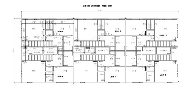 2BR- Building Layout - Skidmore Apartments