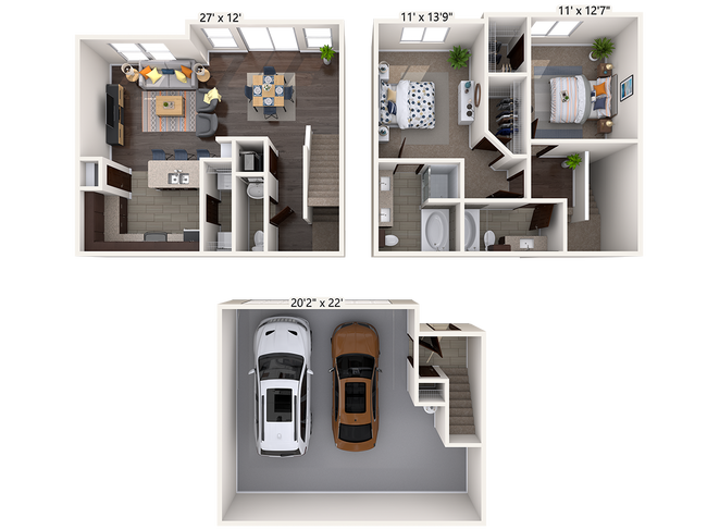 Floorplan - The Townhomes at Lake Park