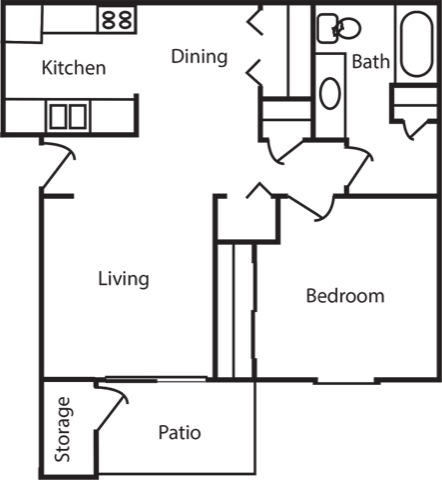 1BR/1BA - Canterbury House Apartments - Logansport