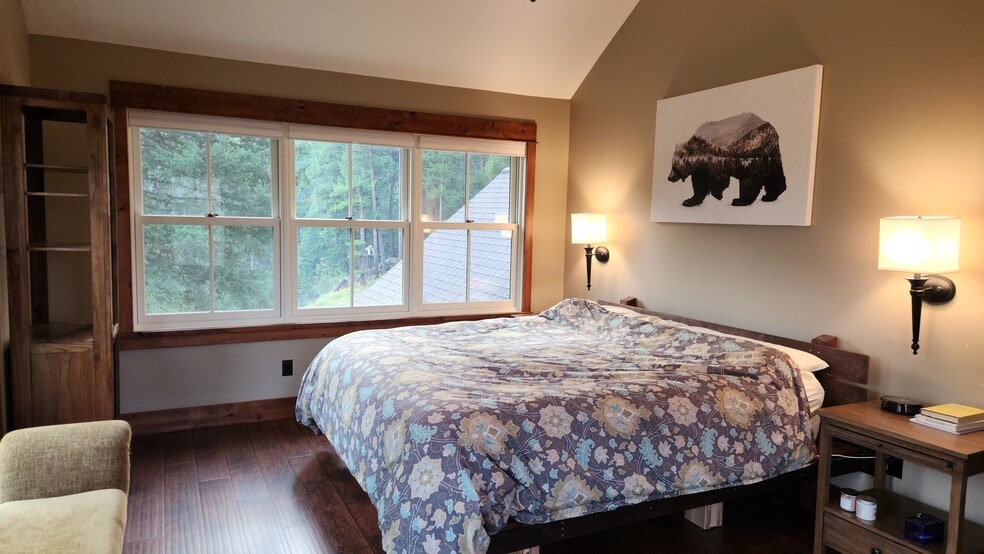 California king bed in main bedroom - 6710 Farm To Market Rd