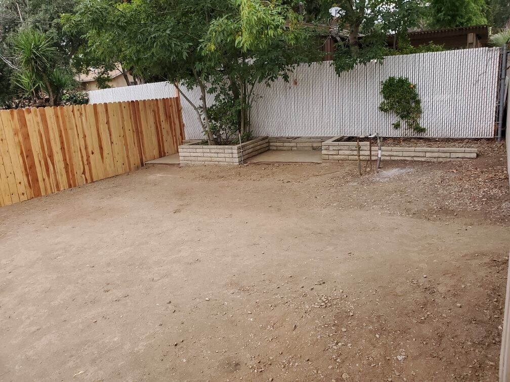 Fenced back yard - 9333 Lomita Dr