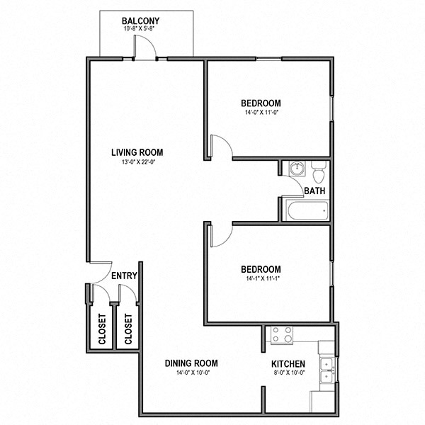 Floorplan - Hempstead Road Apartments