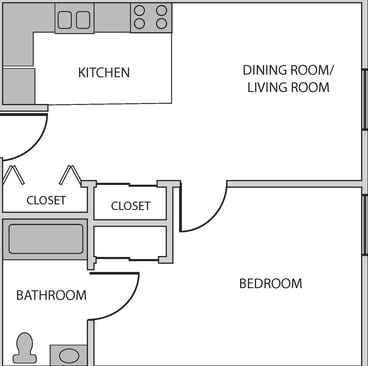 1BR/1BA - Calvary Tower Senior Apartments