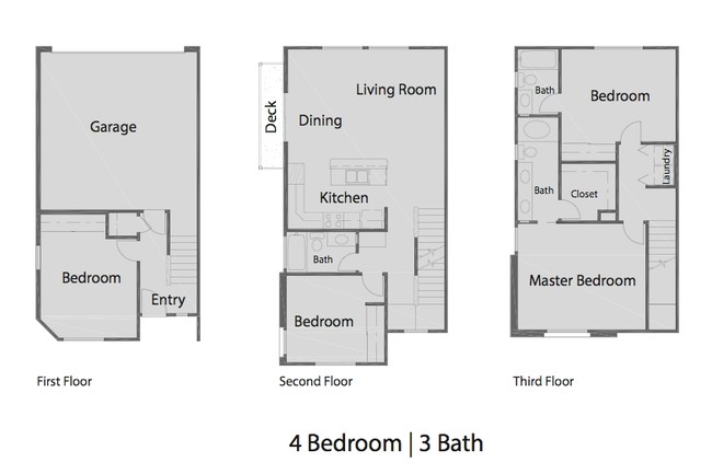 4Bed/3Bath Floor Plan - Raintree Terrace