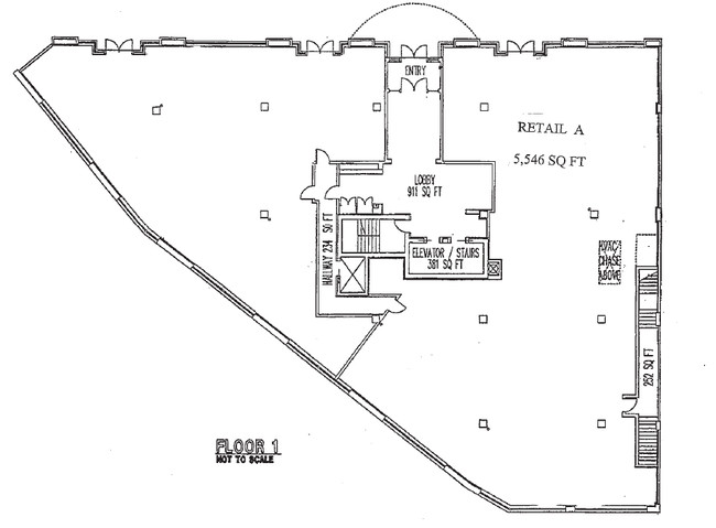 First floor, 5,888 SF - Pomeroy