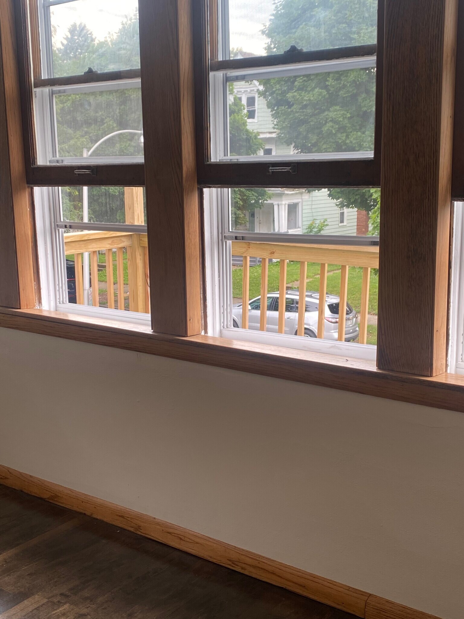 A look into the balcony from the living room - 2550 N 45th St