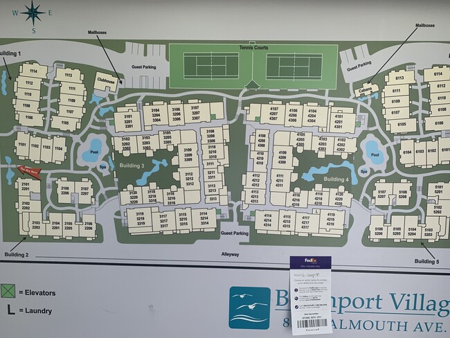 Beachport Village site map - 8500 Falmouth Ave