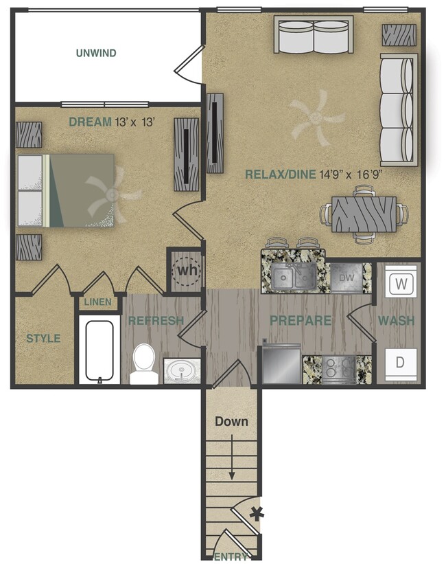 Floorplan - Stonepost Crossing Apartments