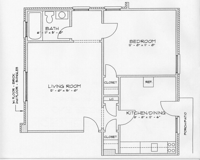 Floorplan - River View Court Apartments