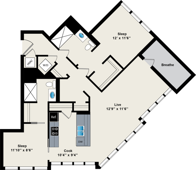 Floorplan - Reside on Green Street