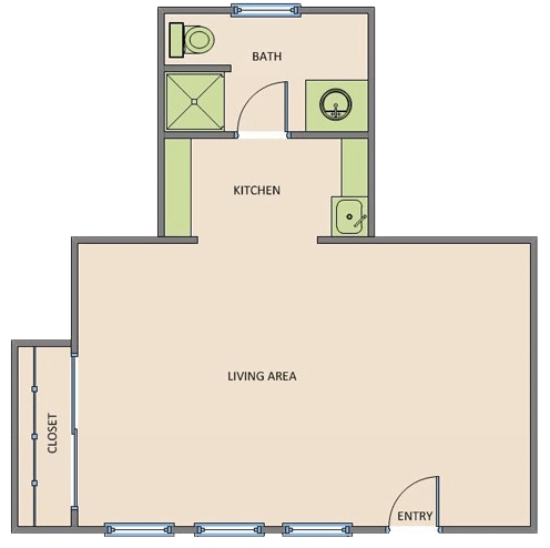 Floorplan - Baldwin Manor and Windsor Manor Apartments