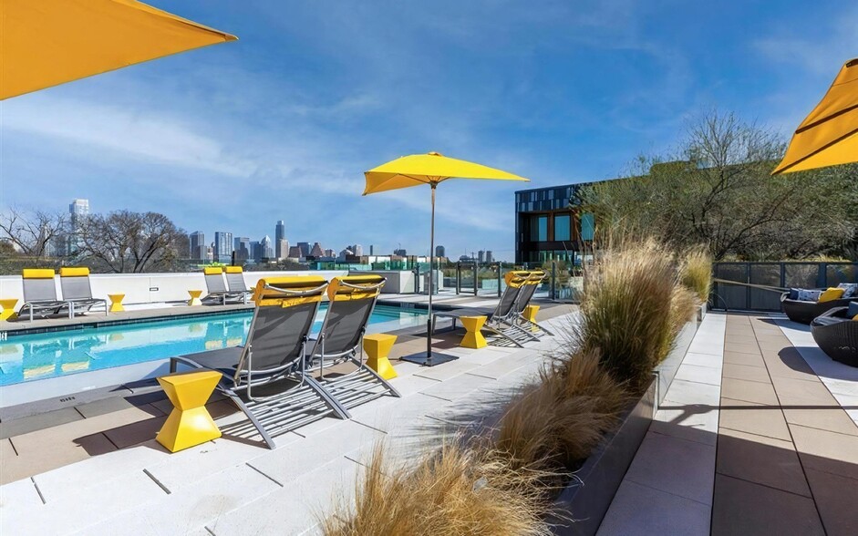 Views of Downtown Austin from Swimming Pool - Lamar Union