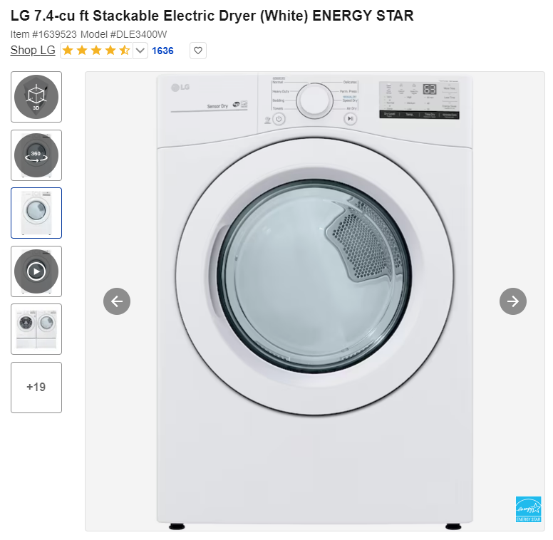 Front-load Dryer - 8436 Delridge Way SW