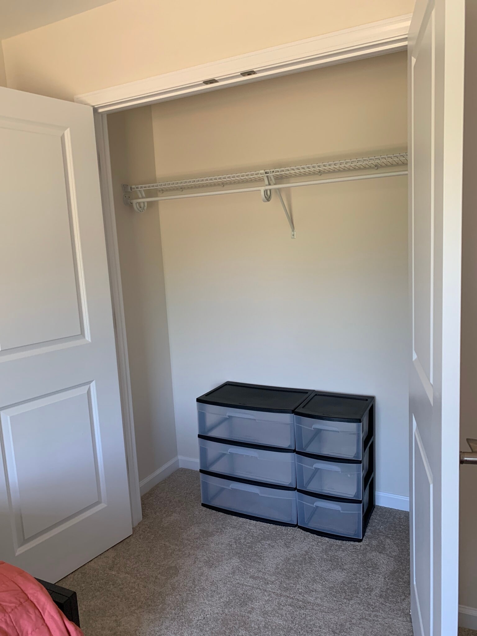 3rd Bedroom Closet and Storage bins - 239 Louise Ln