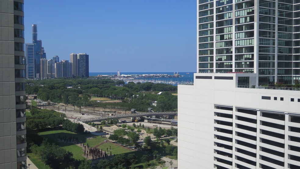 view from unit balcony - 1250 S Michigan Ave