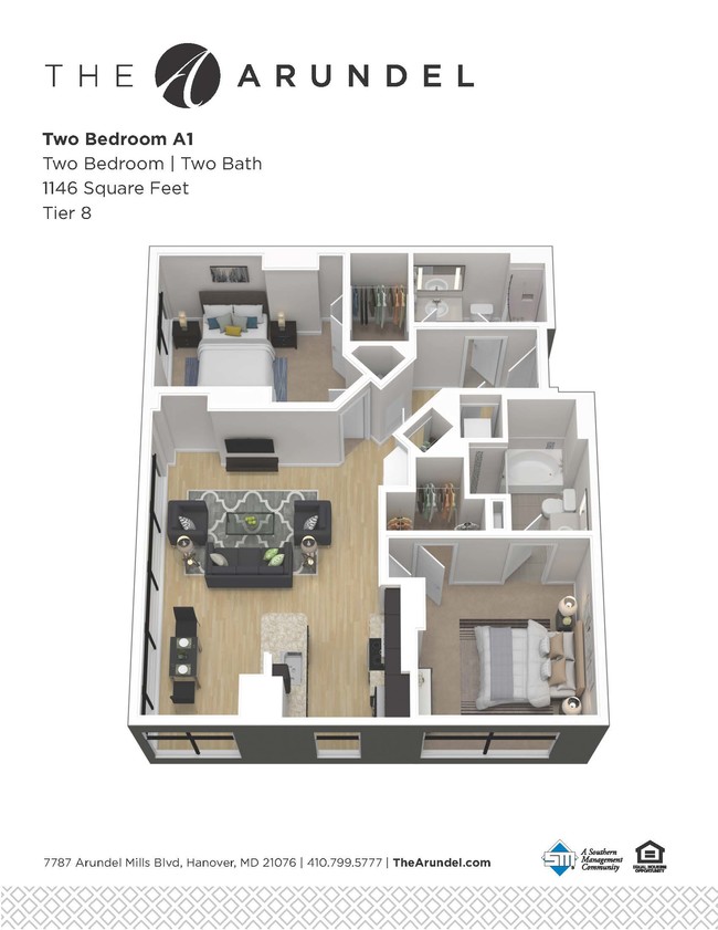 Floorplan - The Residences at Arundel Preserve