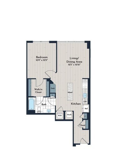 1B-4a Floor Plan - Meridian 2250 at Eisenhower Station
