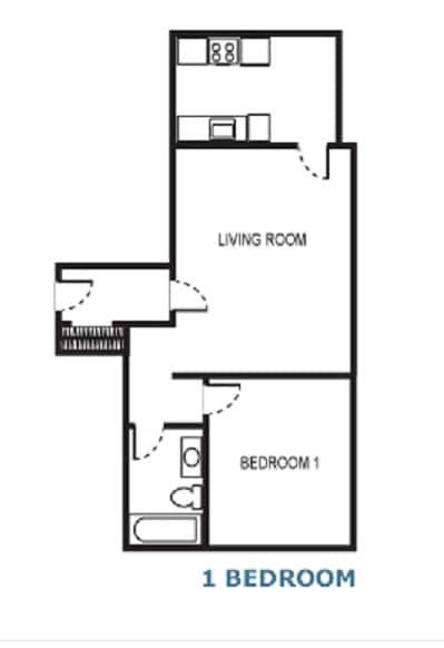 1BR/1BA - Stanton