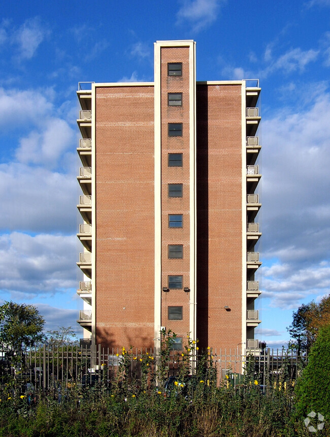 View from the southwest - Kennedy Tower