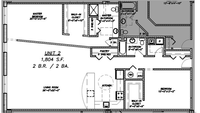 Floor Plan - Condo 502 - Lofts at Kalamazoo City Centre